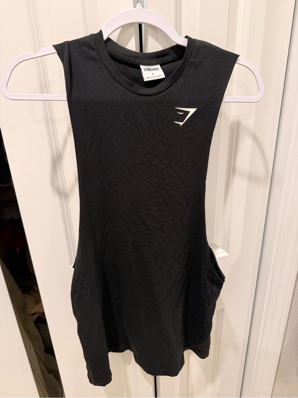 Gymshark Black Women's Muscle Tank with Logo